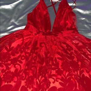 Luxxel small red party dress by Fashion Nova